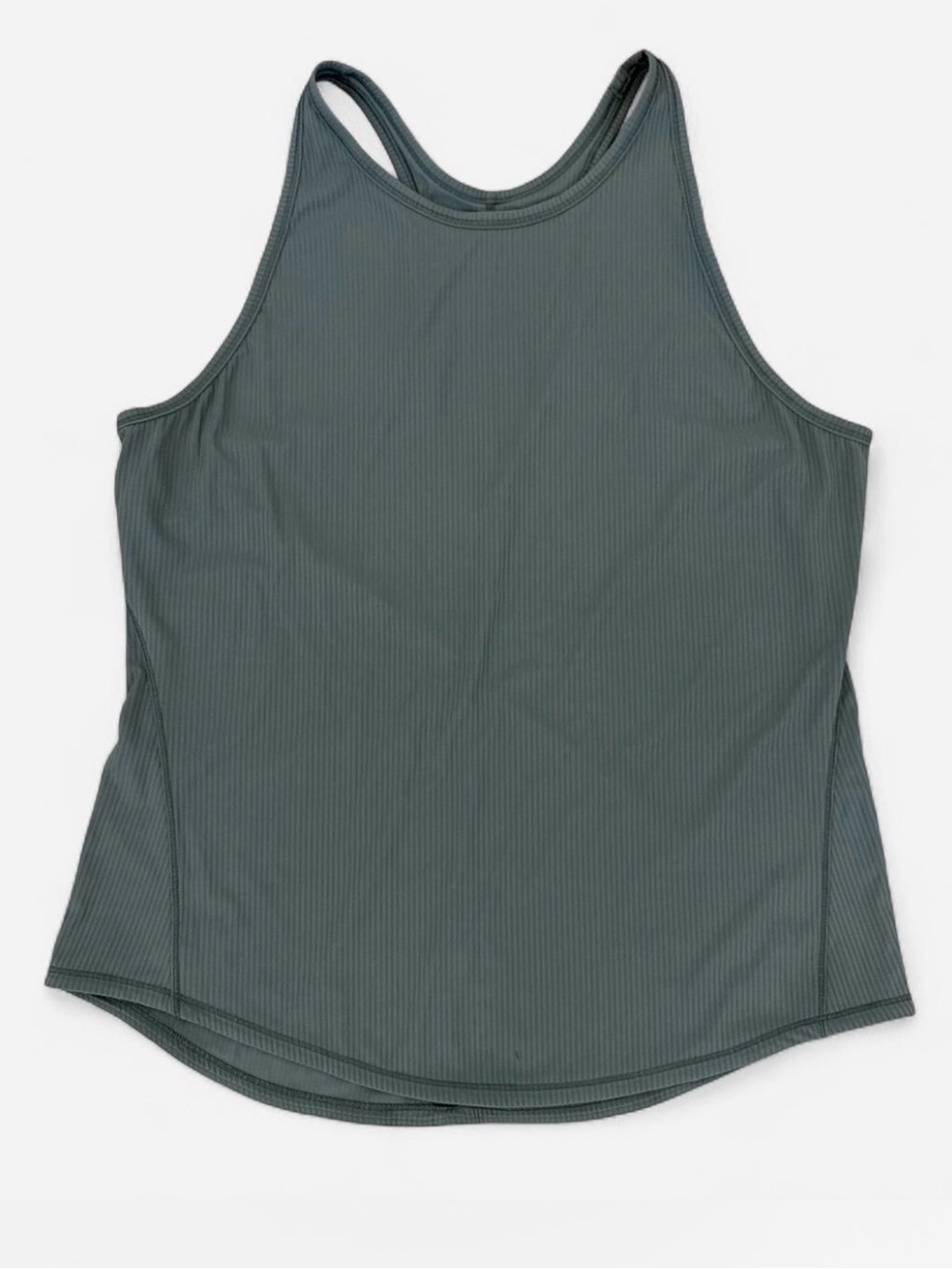 Lululemon Base Pace Ribbed Tank Smoked Spruce Green Size 12 New Without Tags